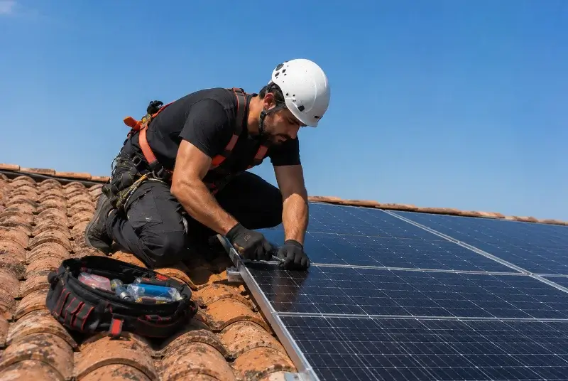 Maintenance et monitoring de panneaux solaires aux Artigues-de-Lussac