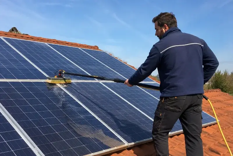 Nettoyage et entretien de panneaux solaires aux Artigues-de-Lussac